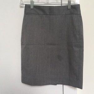 Perfect Grey Lightweight Wool Pencil Skirt